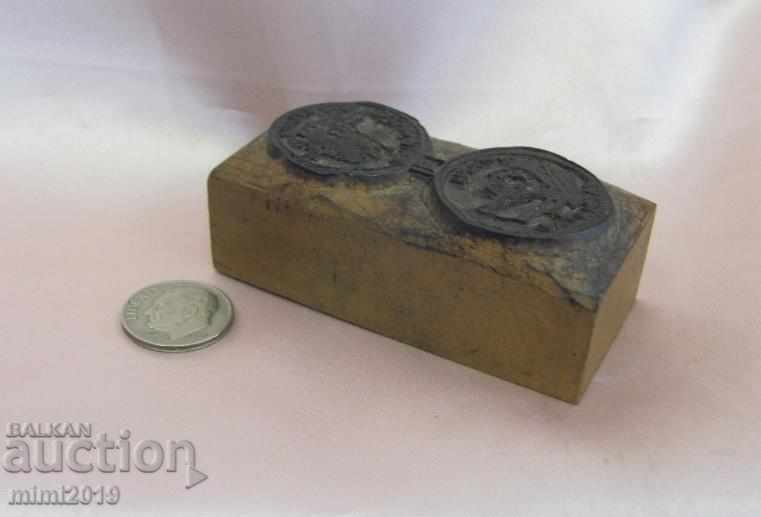 19 век Дървен Печат за Римски Монети Н.Мушмов много рядък - 6 19 век Дървен Печат за Римски Монети Н.Мушмов много рядък - 6
