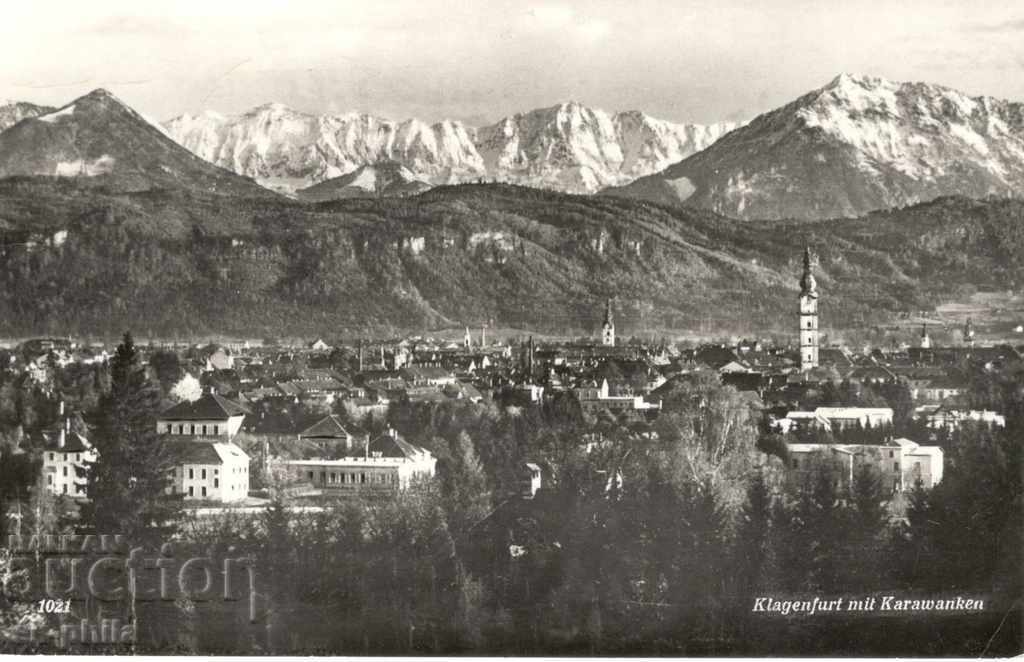 Old postcard - Klagenfurt, general view