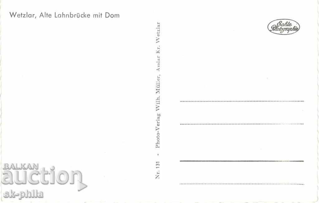 Old postcard - Wetzlar, Bridge and Cathedral with price 1.00 BGN | € 0.51 Old postcard - Wetzlar, Bridge and Cathedral with price 1.00 BGN | € 0.51