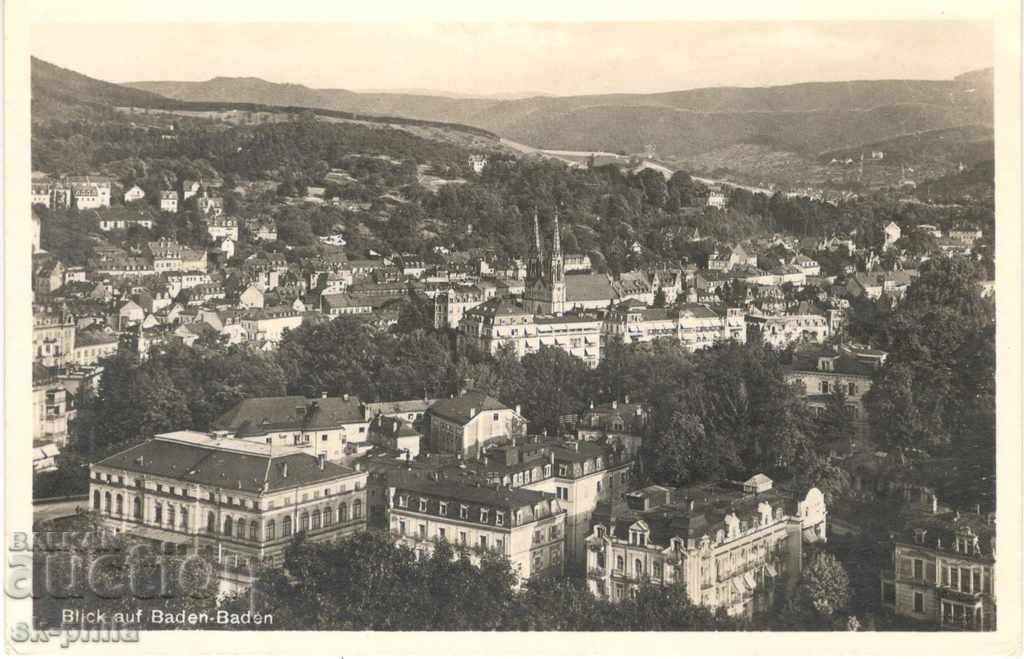 Old Postcard - Baden - Baden, Γενική άποψη
