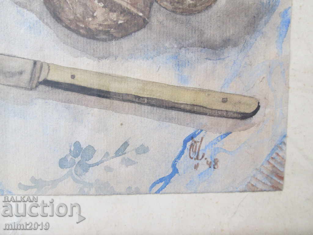 1948 old painting, watercolor, signed with price 40.00 BGN | € 20.45 1948 old painting, watercolor, signed with price 40.00 BGN | € 20.45