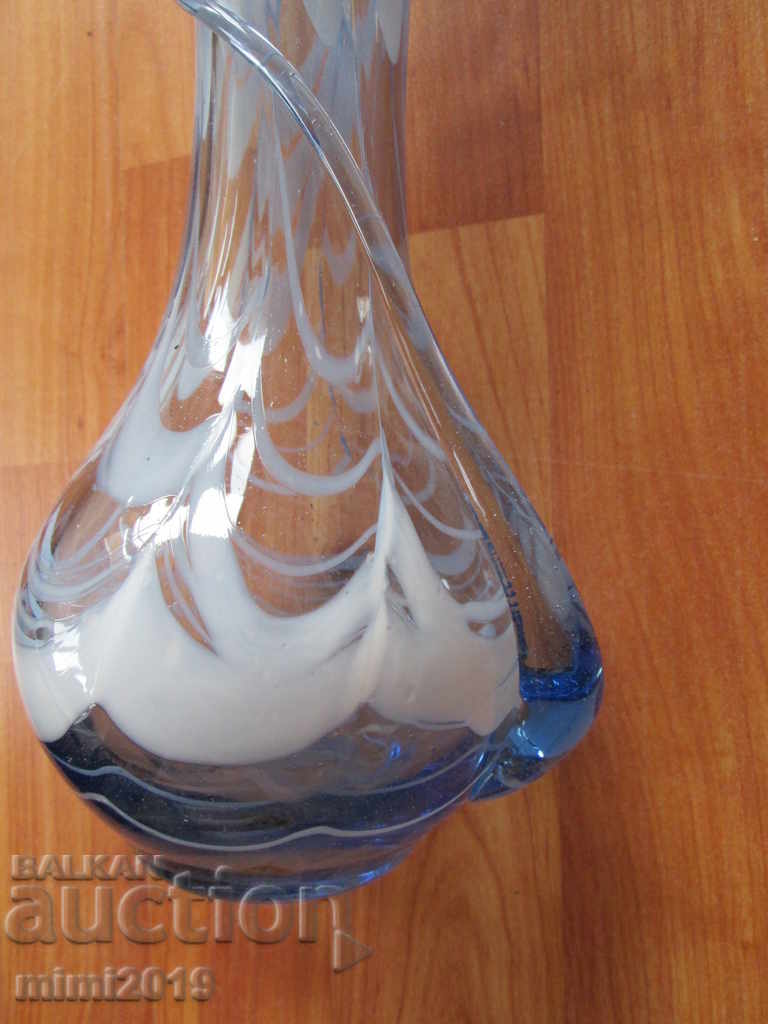 Auction Old crystal vase, handmade Auction Old crystal vase, handmade