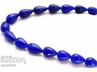 Natural sapphire / beads, smooth / 25 mm.