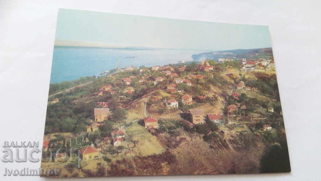 Пощенска картичка Оряхово Общ изглед с река Дунав 1976