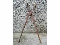 Стари ковашки клещи, ковано желязо, инструмент