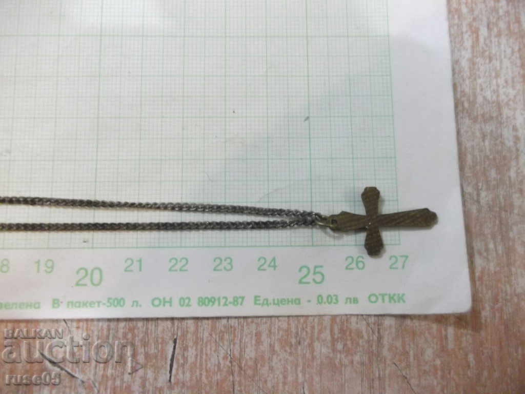 Синджирче с кръст комплект бронзови - 6 Синджирче с кръст комплект бронзови - 6