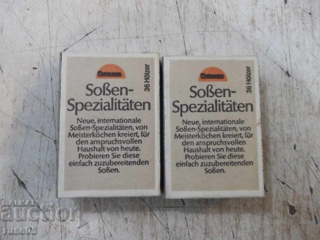 Delivery of Lot of 2 pcs. Ostmann matches Delivery of Lot of 2 pcs. Ostmann matches