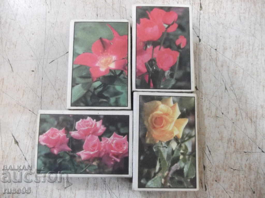 Lot of 4 pcs. matches with flowers bulgarian with price 20.00 BGN | € 10.23 Lot of 4 pcs. matches with flowers bulgarian with price 20.00 BGN | € 10.23