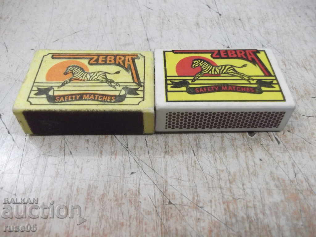 Delivery of Lot of 2 pcs. "ZEBRA" matches Delivery of Lot of 2 pcs. "ZEBRA" matches
