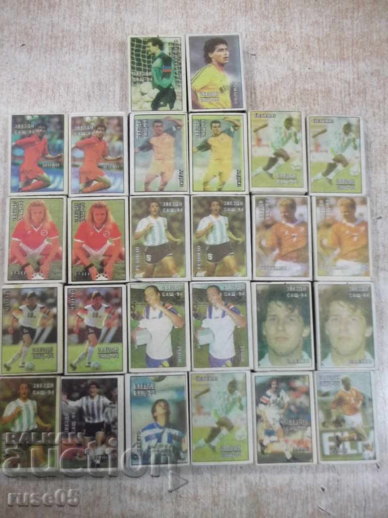 Lot of 26 pcs. matchmaker "START" with images of football players with price 130.00 BGN | € 66.47 Lot of 26 pcs. matchmaker "START" with images of football players with price 130.00 BGN | € 66.47