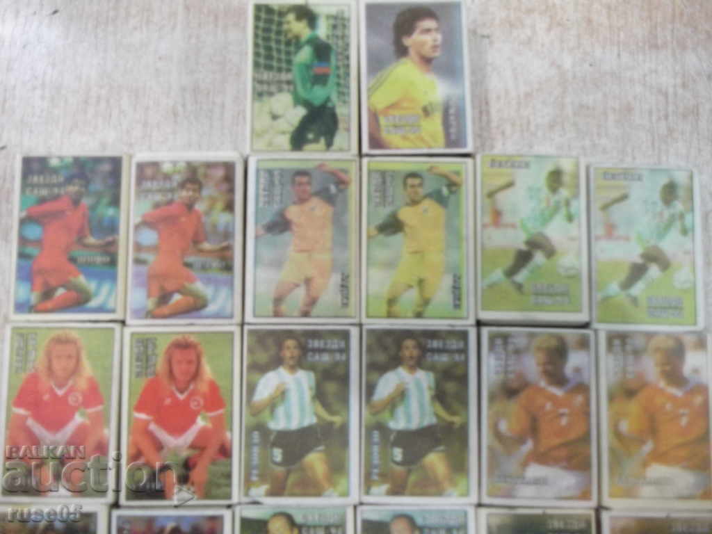 Auction Lot of 26 pcs. matchmaker "START" with images of football players Auction Lot of 26 pcs. matchmaker "START" with images of football players