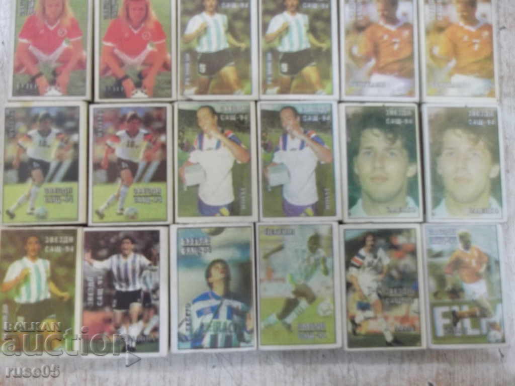 Delivery of Lot of 26 pcs. matchmaker "START" with images of football players Delivery of Lot of 26 pcs. matchmaker "START" with images of football players
