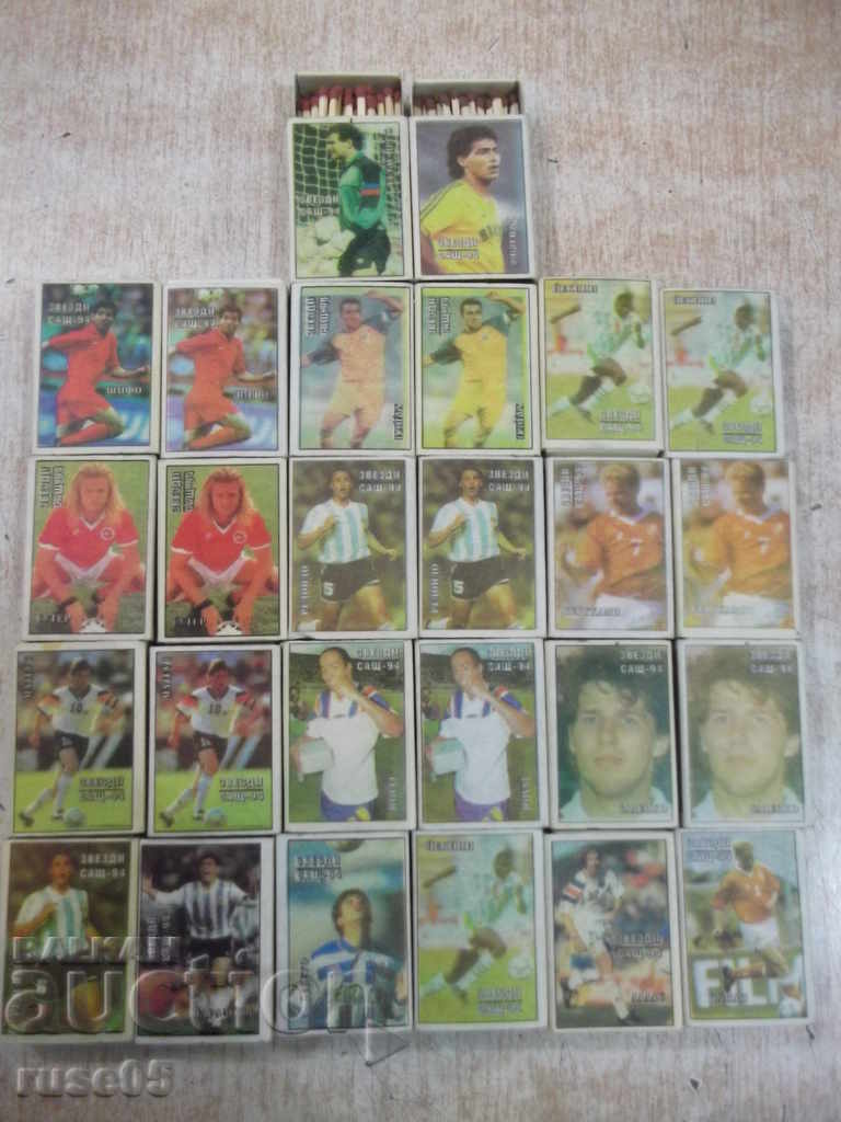 Lot of 26 pcs. matchmaker "START" with images of football players