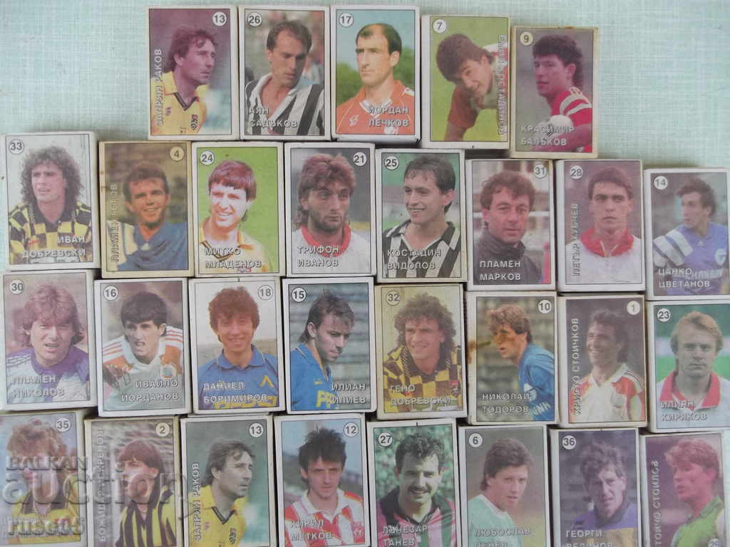 Lot of 37 pcs. Bulgarian. matches with football and car images - 5 Lot of 37 pcs. Bulgarian. matches with football and car images - 5