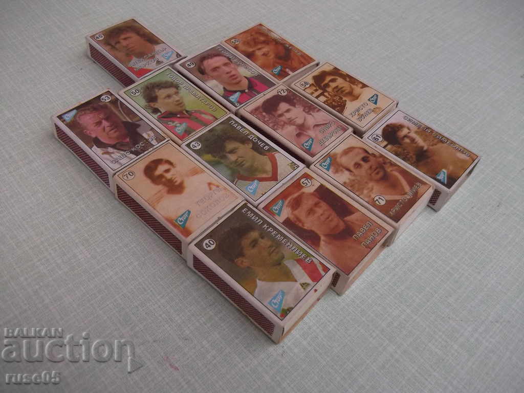 Lot of 13 pcs. Bulgarian. matches with football and car images with price 65.00 BGN | € 33.23 Lot of 13 pcs. Bulgarian. matches with football and car images with price 65.00 BGN | € 33.23