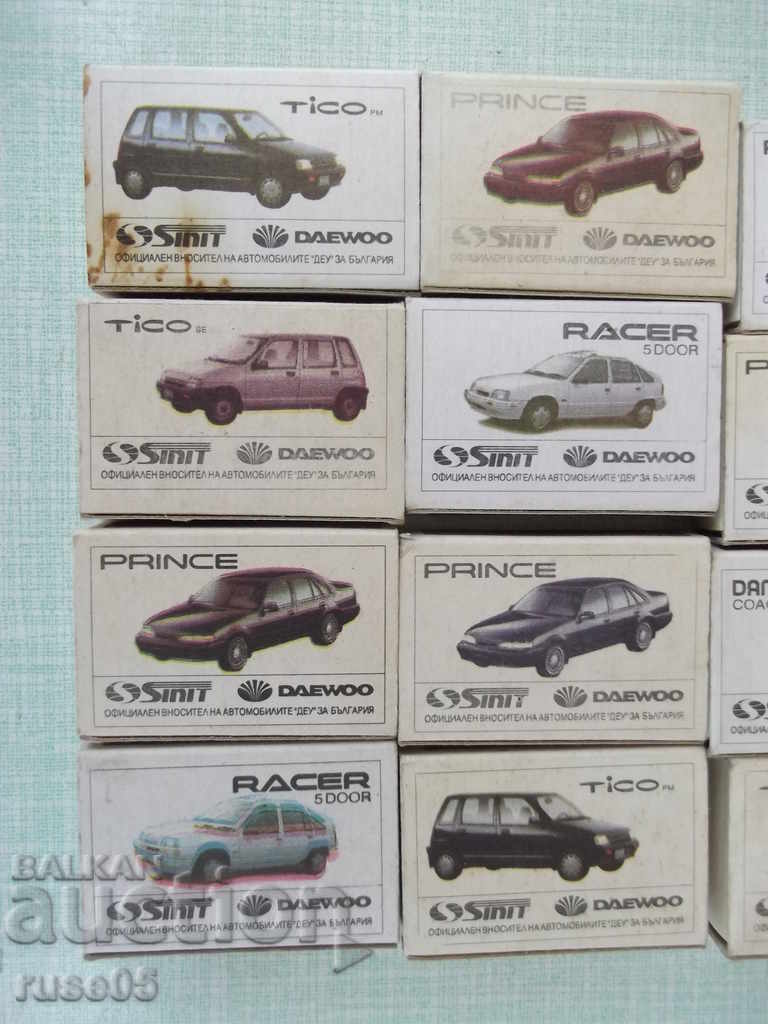 Lot of 13 pcs. Bulgarian. matches with football and car images - 6 Lot of 13 pcs. Bulgarian. matches with football and car images - 6