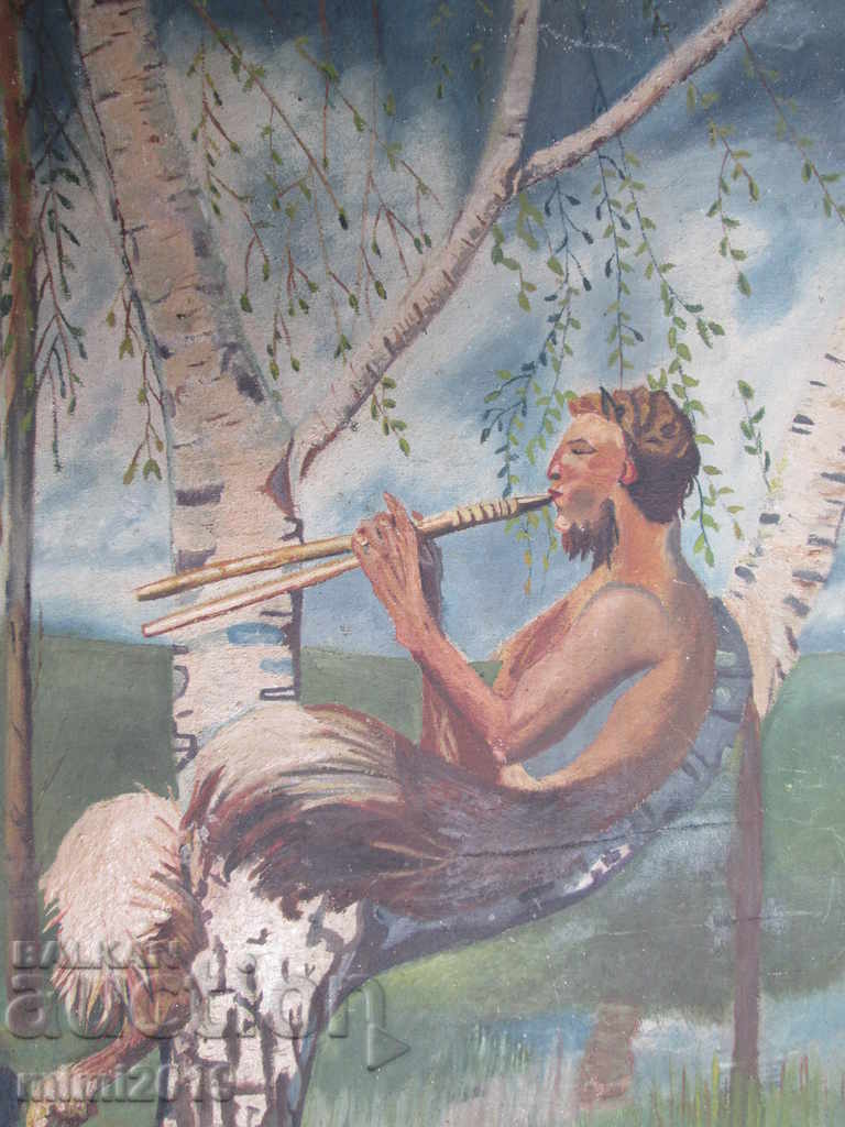 Auction  1926 large Painting, oil, canvas, signed, Secession
