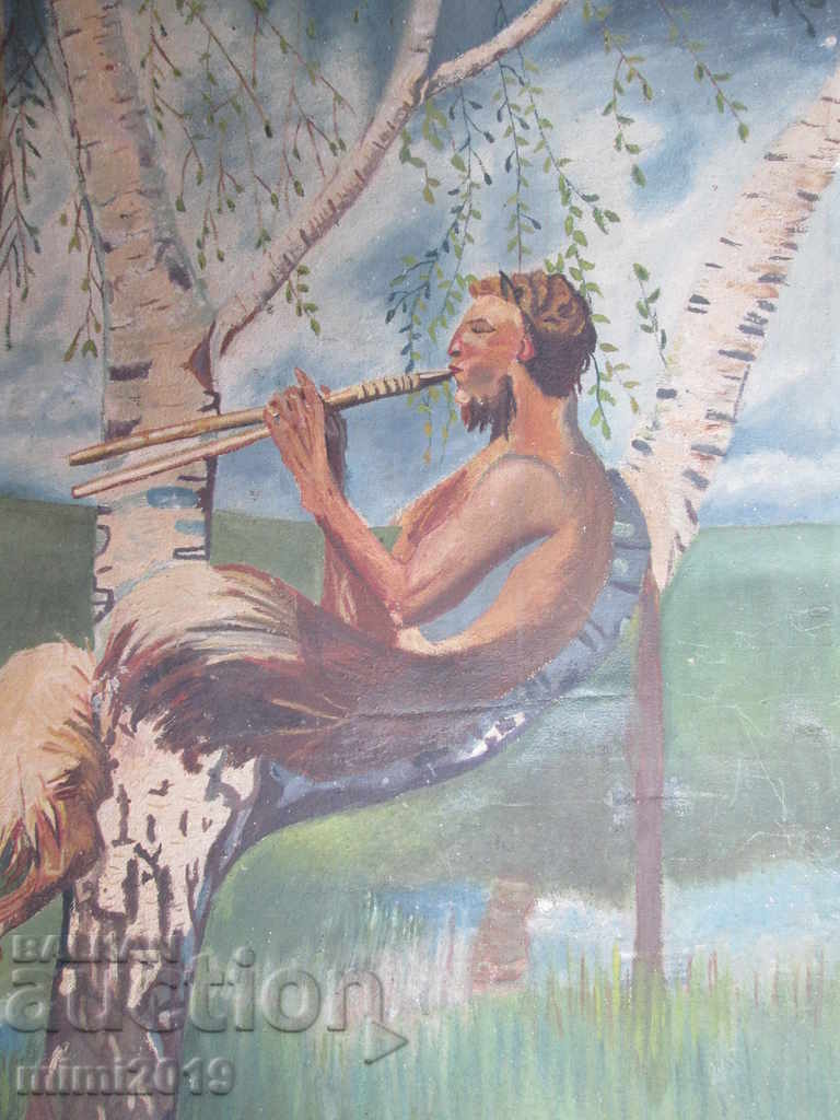 Delivery of 1926 large Painting, oil, canvas, signed, Secession