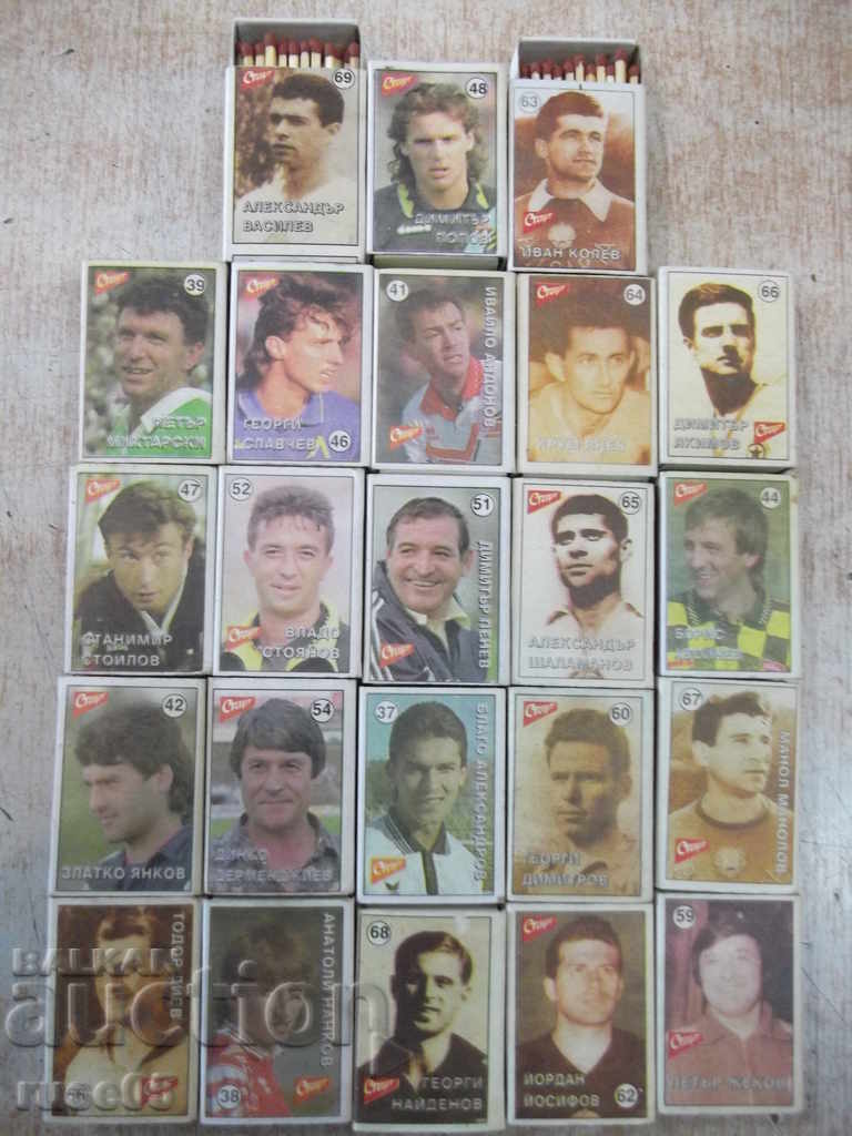 Lot of 23 pieces of bricks with images of football players and cars-1