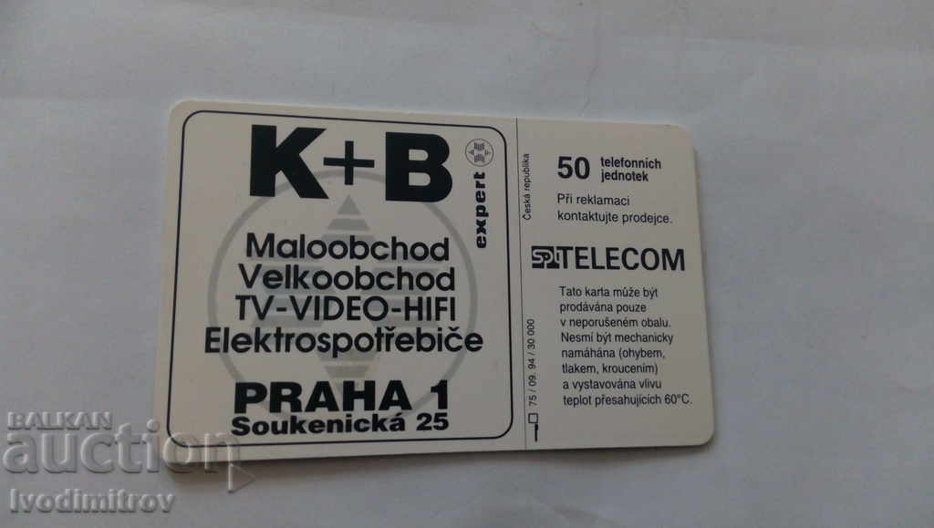 Phonecard SPT Telecom K + B Expert