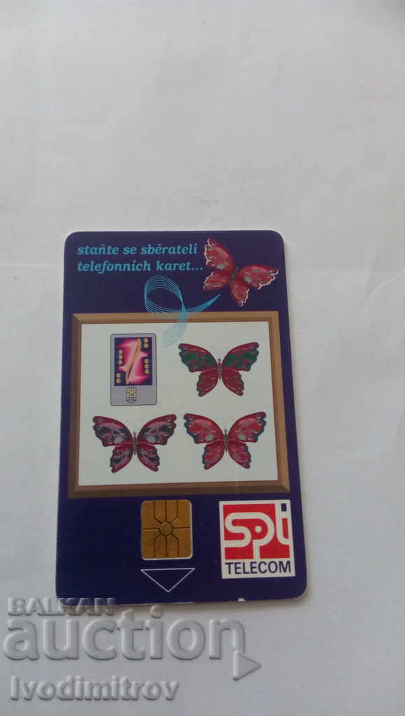 Phonecard SPT Telecom Butterflies with price 0.45 BGN | € 0.23 Phonecard SPT Telecom Butterflies with price 0.45 BGN | € 0.23