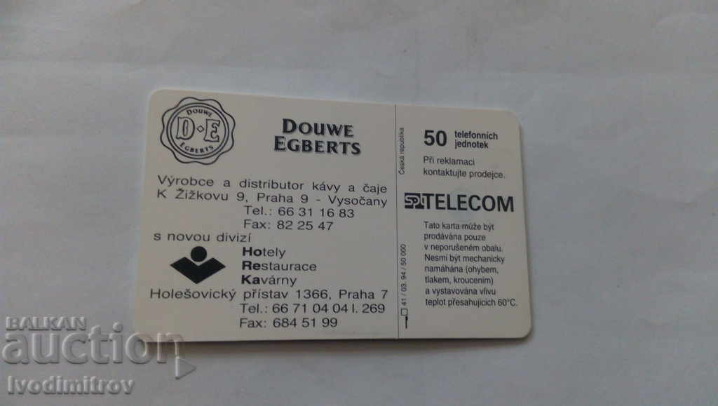 SPT Telecom Douwe Egberts Phonecard