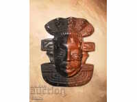 Masca de pașaport africană din abanos