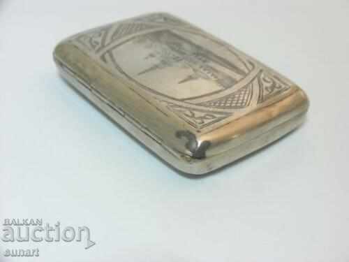 TsAR RUSSIA TABAKERA SILVER 84 NIELO RUSSIA 118 gr with price 1500.00 BGN | € 766.94