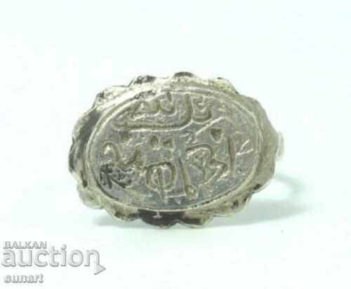 OLD OTTOMAN OLD RING WITH TUGRA OTTOMAN