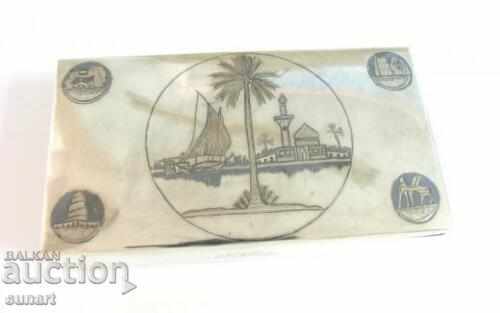 CUTIE DE ARGINT SADDAM NIELO IRAK IRAQ BOX SADDAM SILVER CUTIE DE ARGINT SADDAM NIELO IRAK IRAQ BOX SADDAM SILVER