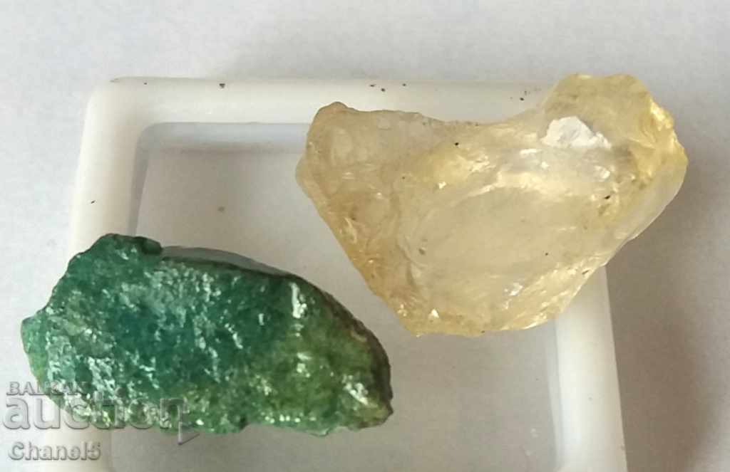 Delivery of NATURAL RELATED CITRIN AND AMAZONITE - 17.50 carats (102 Delivery of NATURAL RELATED CITRIN AND AMAZONITE - 17.50 carats (102