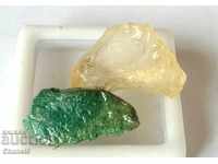 NATURAL RELATED CITRIN AND AMAZONITE - 17.50 carats (102