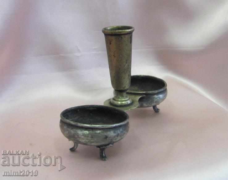 19th Century Silver Plated Austro-Hungarian Salt marked with price 84.00 BGN | € 42.95