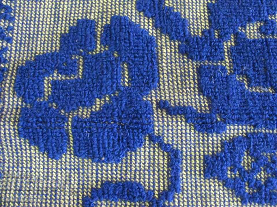 19th Century Hand Woven and Embroidered Rug, Tailor - 5 19th Century Hand Woven and Embroidered Rug, Tailor - 5