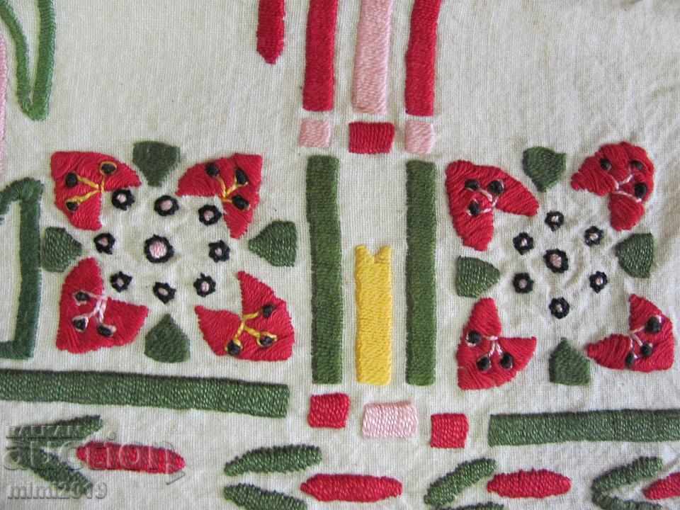 Art Nouveau Hand Embroidered Pillow Case - 5