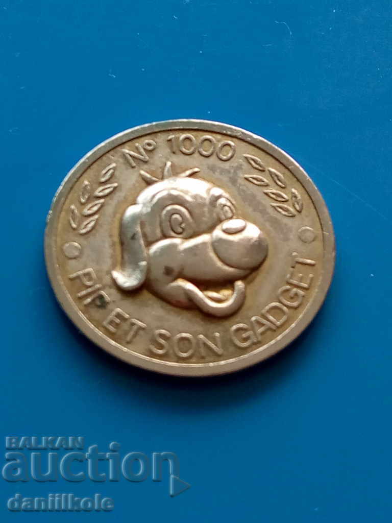 Licitație *$*Y*$* PIF TOKEN PLAQUE #1000 1988 - EXCELENT *$*Y*$* Licitație *$*Y*$* PIF TOKEN PLAQUE #1000 1988 - EXCELENT *$*Y*$*