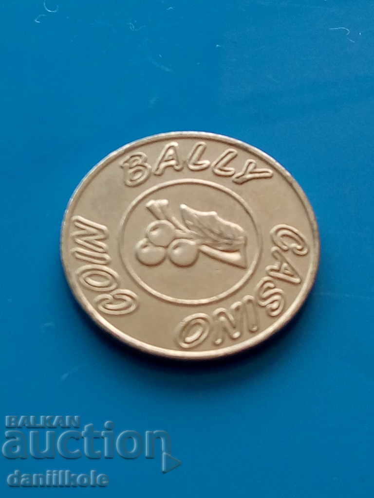 * $ * Y * $ * BALLY COIN CASINO TOKET - EXCELLENT * $ * Y * $ * - 6