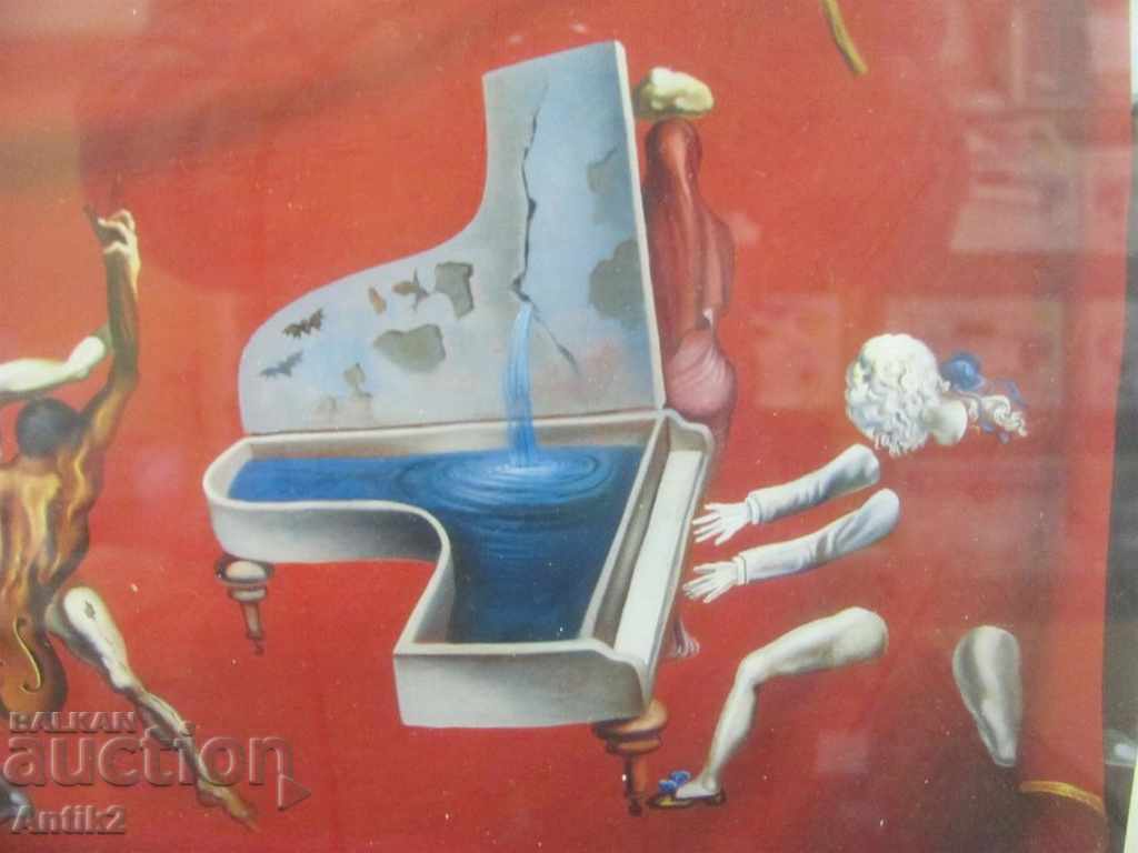 Auction  Old Original Dali Picture Reproduction