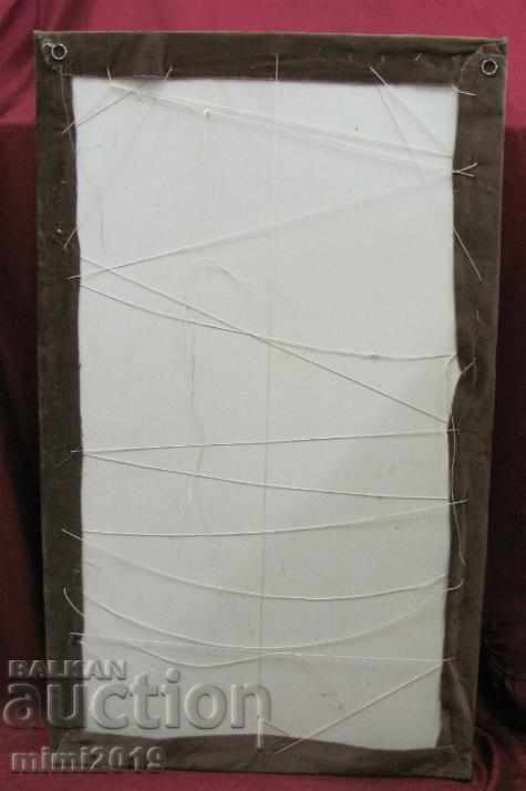 19th century Star Tapestry hand sewn woolen threads - 5