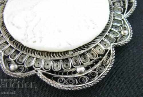 Auction PANAGIA MEDALION ST. GEORGI SILVER FILIGRAN SEDEF PANAGIA Auction PANAGIA MEDALION ST. GEORGI SILVER FILIGRAN SEDEF PANAGIA