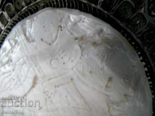 PANAGIA MEDALION ST. GEORGI SILVER FILIGRAN SEDEF PANAGIA - 5 PANAGIA MEDALION ST. GEORGI SILVER FILIGRAN SEDEF PANAGIA - 5