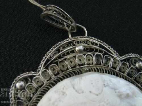 PANAGIA MEDALION ST. GEORGI SILVER FILIGRAN SEDEF PANAGIA - 6 PANAGIA MEDALION ST. GEORGI SILVER FILIGRAN SEDEF PANAGIA - 6