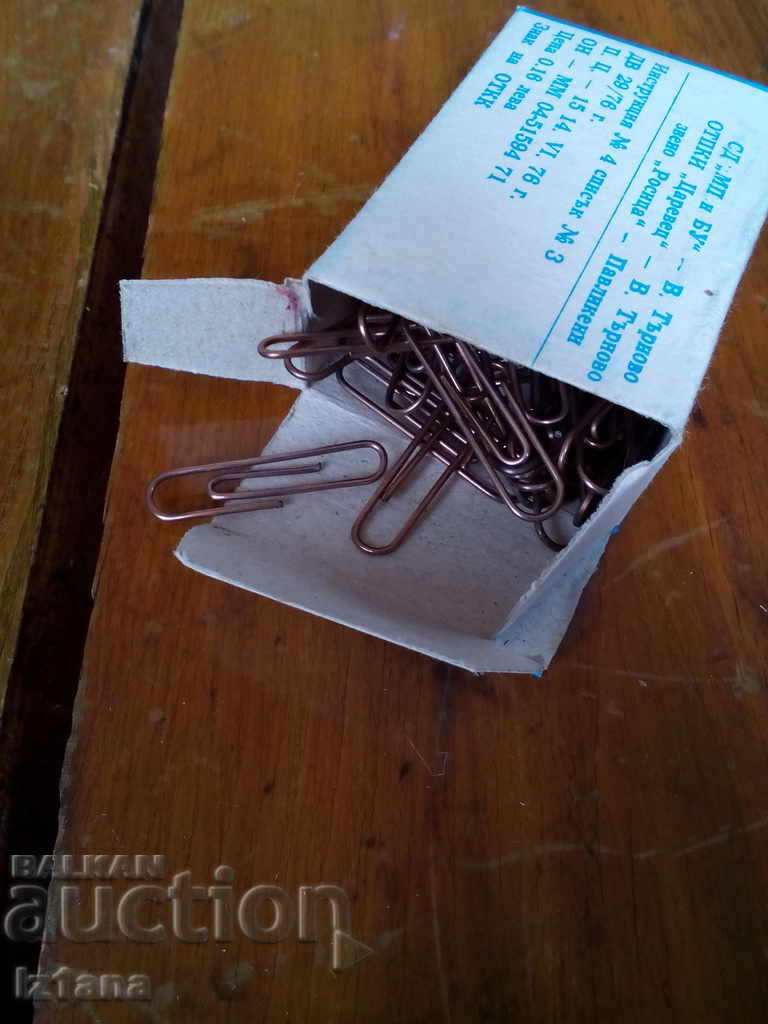 Delivery of An old box of paper clips Delivery of An old box of paper clips