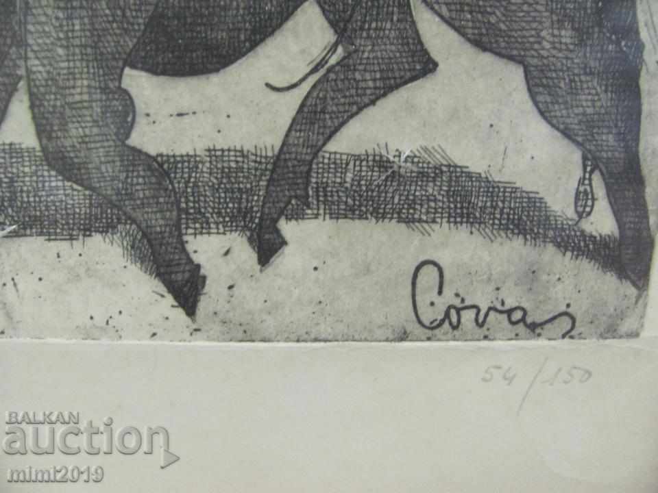 1963 Original Zincography Author Signed with price 250.00 BGN | € 127.82