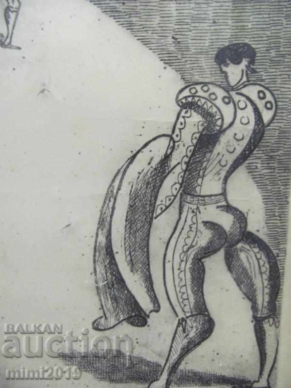 Delivery of 1963 Original Zincography Author Signed