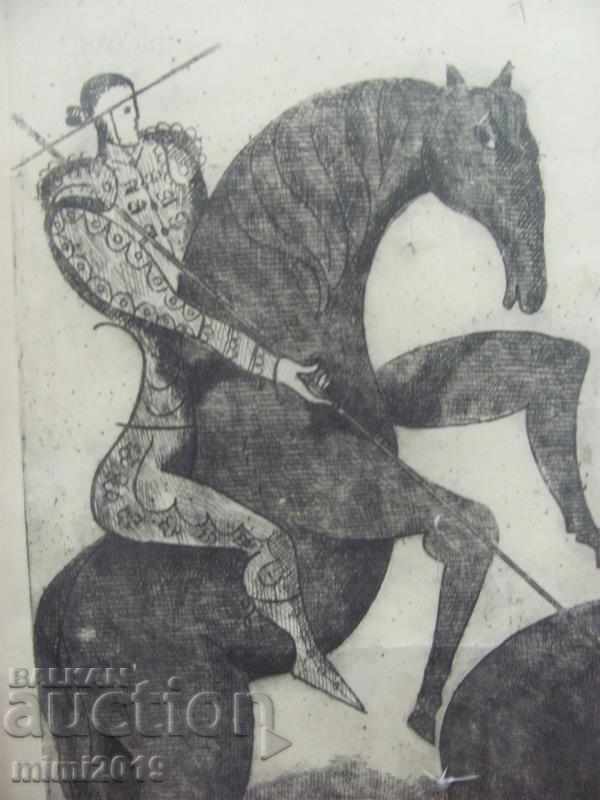 1963 Original Zincography Author Signed - 5