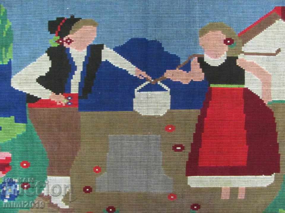 Licitație Covor covor handmade antic și cusut manual Licitație Covor covor handmade antic și cusut manual