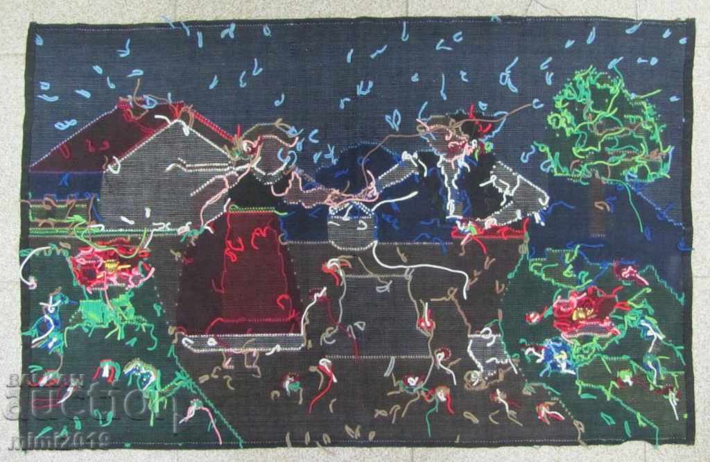 Covor covor handmade antic și cusut manual - 6 Covor covor handmade antic și cusut manual - 6