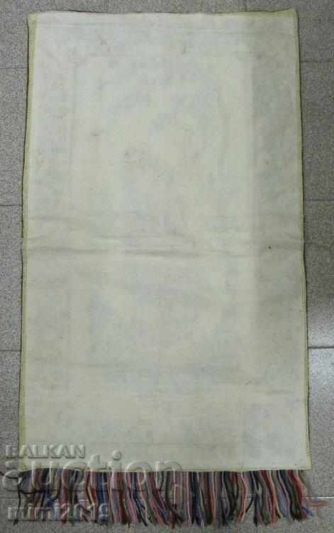 19th Century Hand Embroidered Rug Carpet - 7