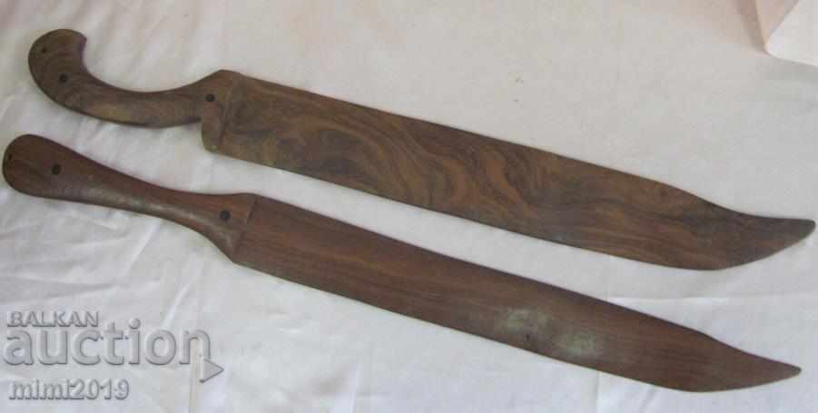 Auction Antique Ritual Wooden Knives Mahogany and Ebony Auction Antique Ritual Wooden Knives Mahogany and Ebony